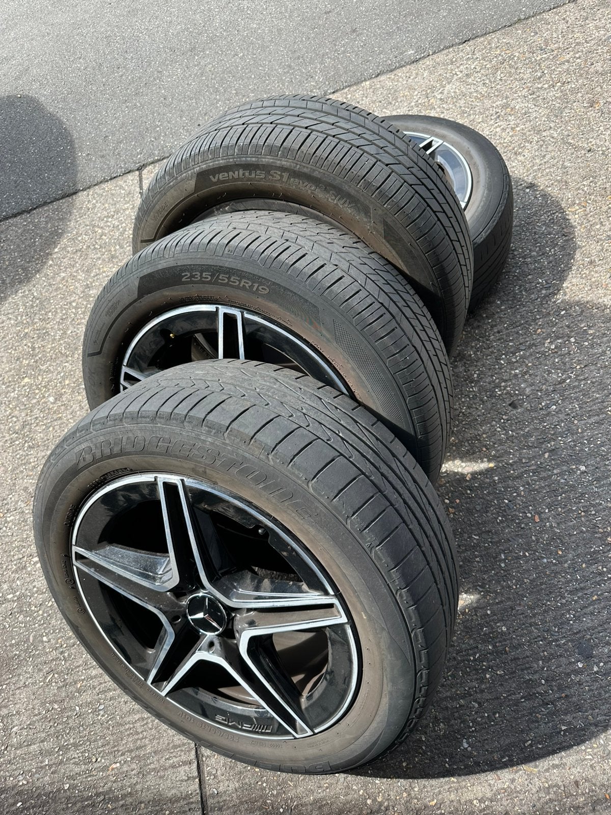 Mercedes Benz velgen met banden! 235/55/R19 SUV, Auto-onderdelen, Banden en Velgen, 19 inch, Ophalen of Verzenden, 235 mm, Band(en)