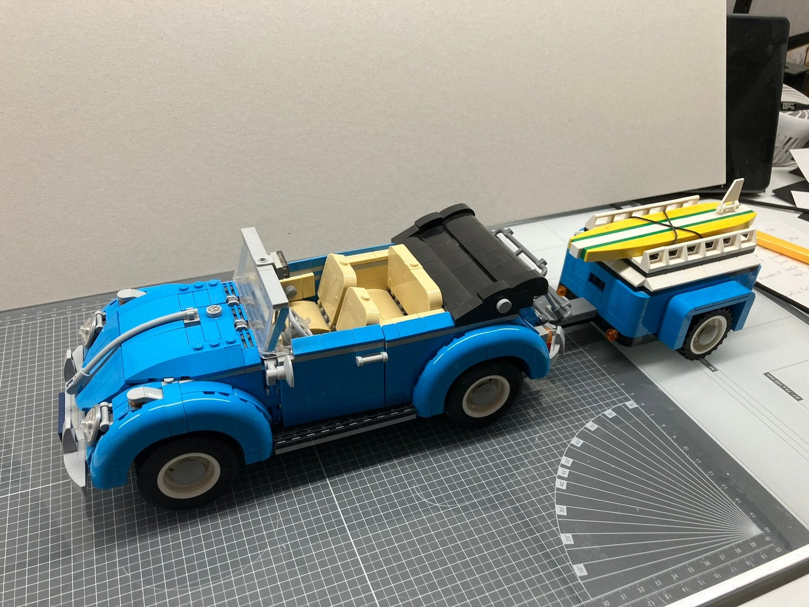 lego kever cabrio met aanhanger 10252, Lego, Ophalen of Verzenden, Zo goed als nieuw, Creator