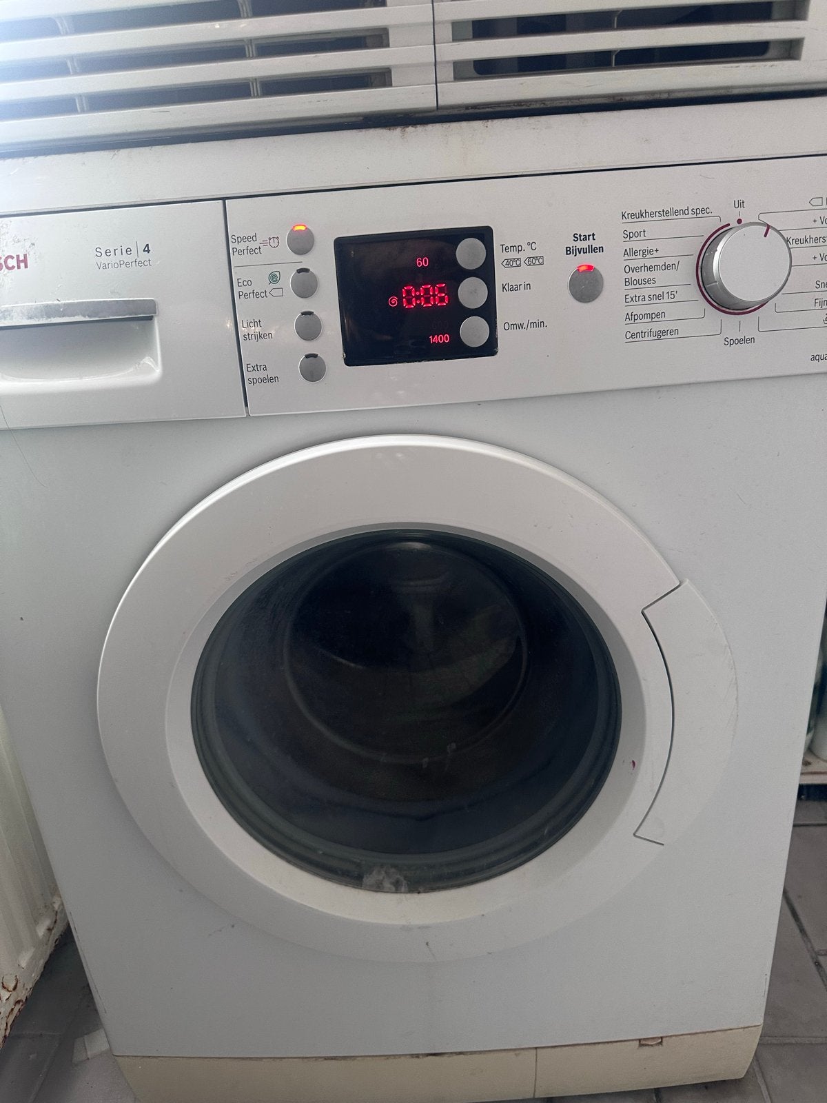 Bosch Serie 4 VarioPerfect Wasmachine - Werkt goed
