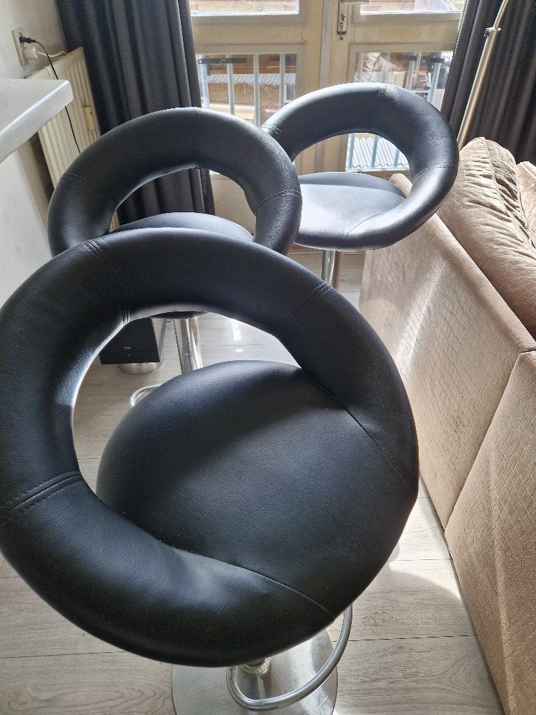 Robuuste Design Barkrukken., Huis en Inrichting, Ophalen, Draaibaar, Gebruikt, 90 cm of meer
