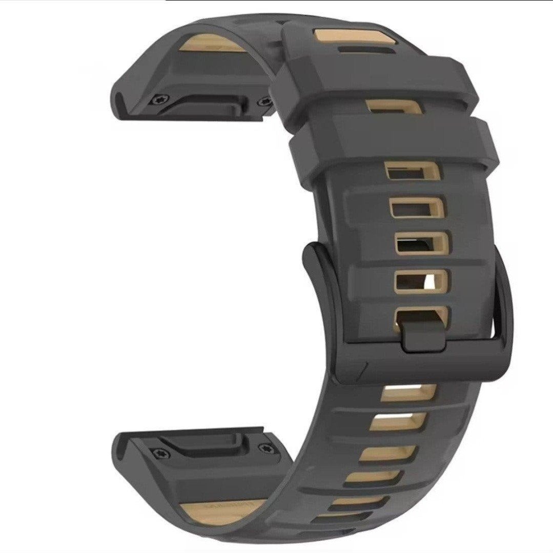 Horlogebandje Garmin 22mm QuickFit (nieuw), Ophalen of Verzenden, Nieuw, Zwart, Android