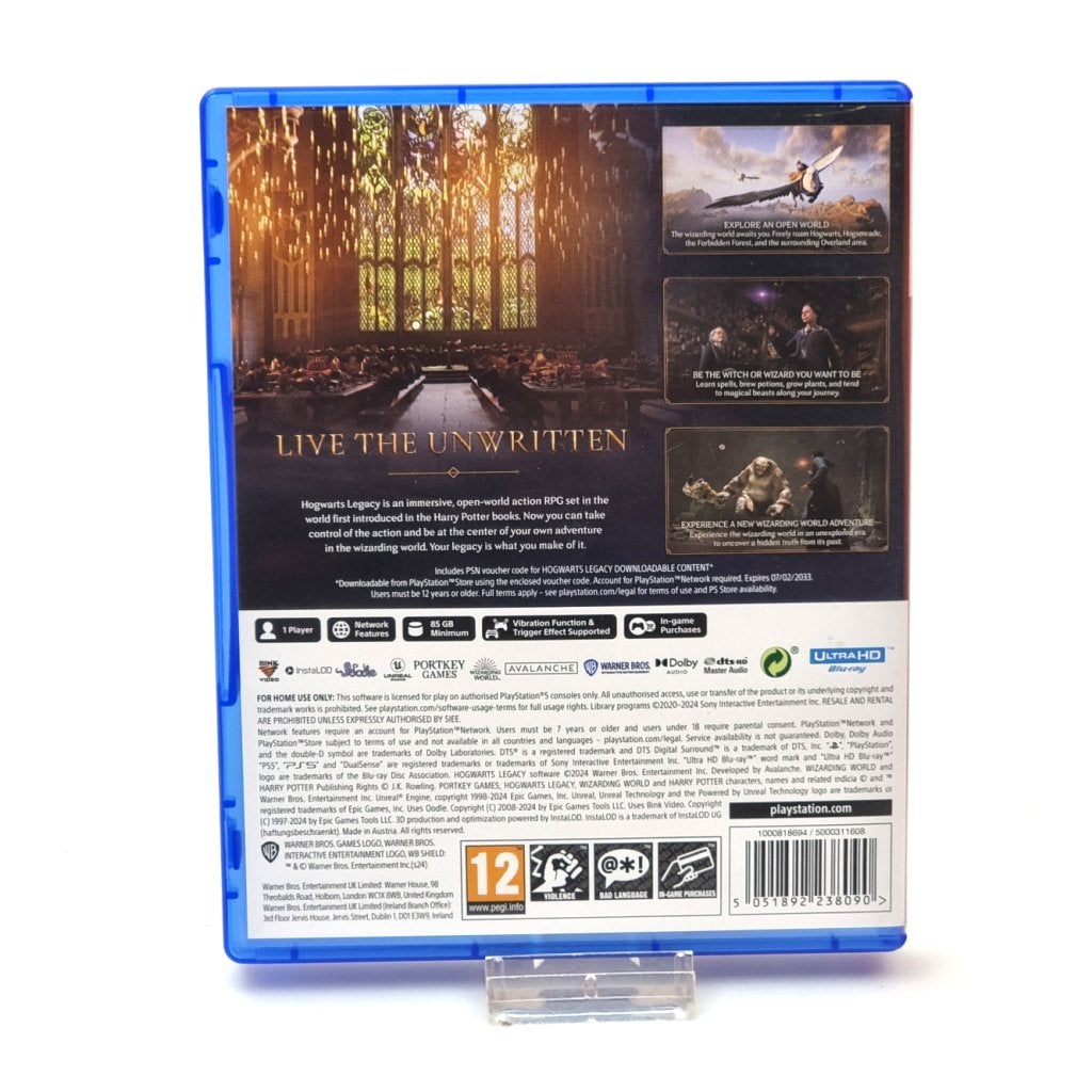 Playstation 5 Game: Hogwarts Legacy, Sony, Gebruikt, Support@sony.com, 1-7-1 Konan, Minato-ku
Tokyo 108-0075
Japan