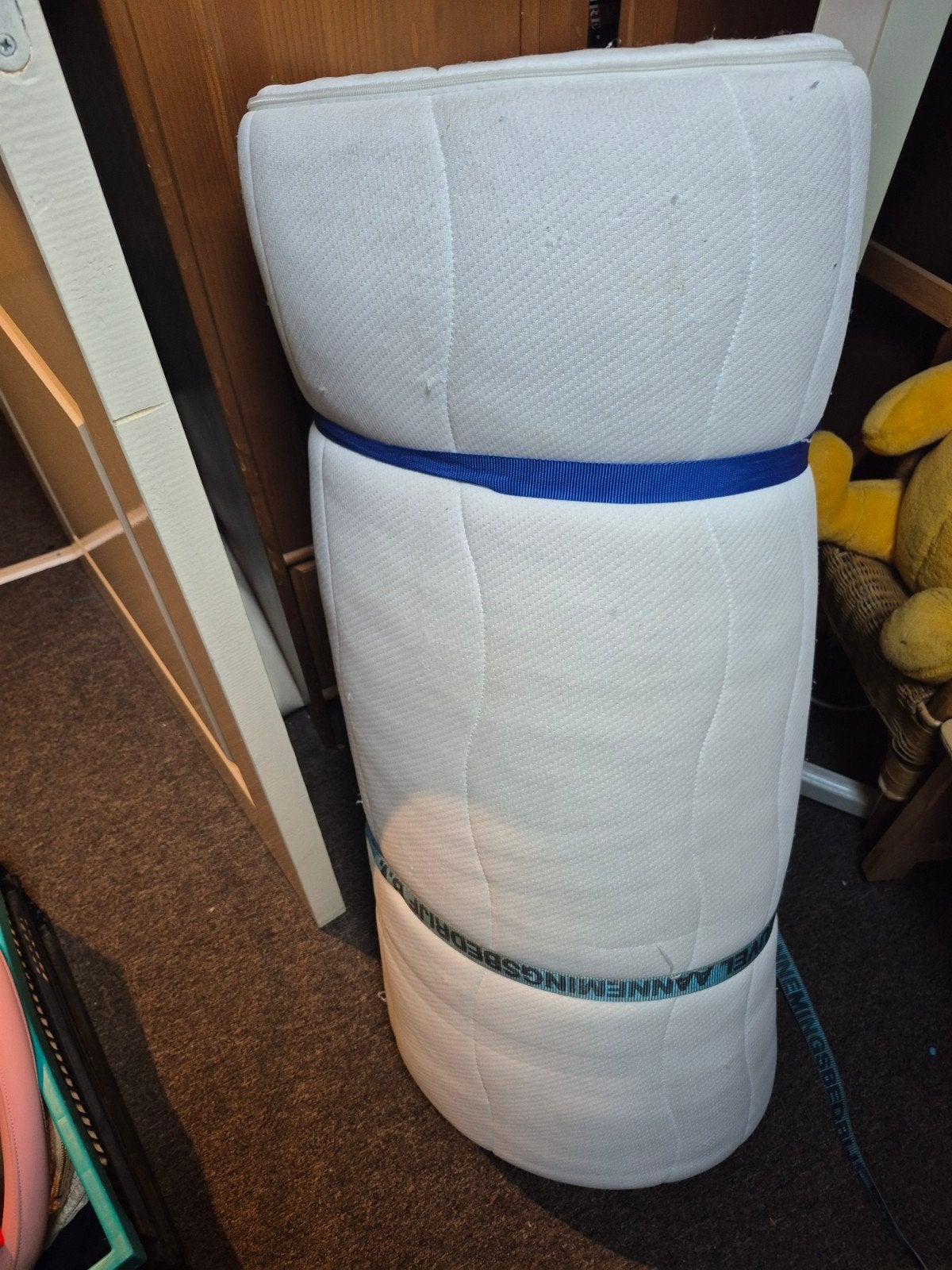 Topper 1 persoons 0.90 x 2.00 matrastopper, 90 cm, Eenpersoons, Ophalen of Verzenden, Zo goed als nieuw