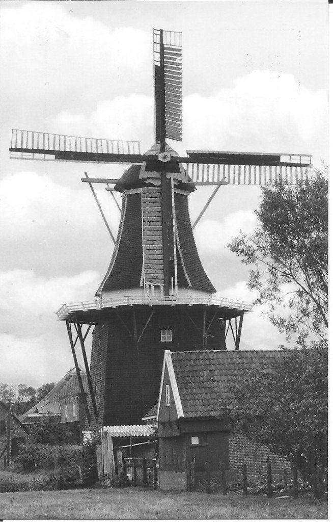 Oude Ansichtkaart Korenmolen Grijpskerk (1972), Ophalen of Verzenden, 1960 tot 1980, Gelopen, Groningen