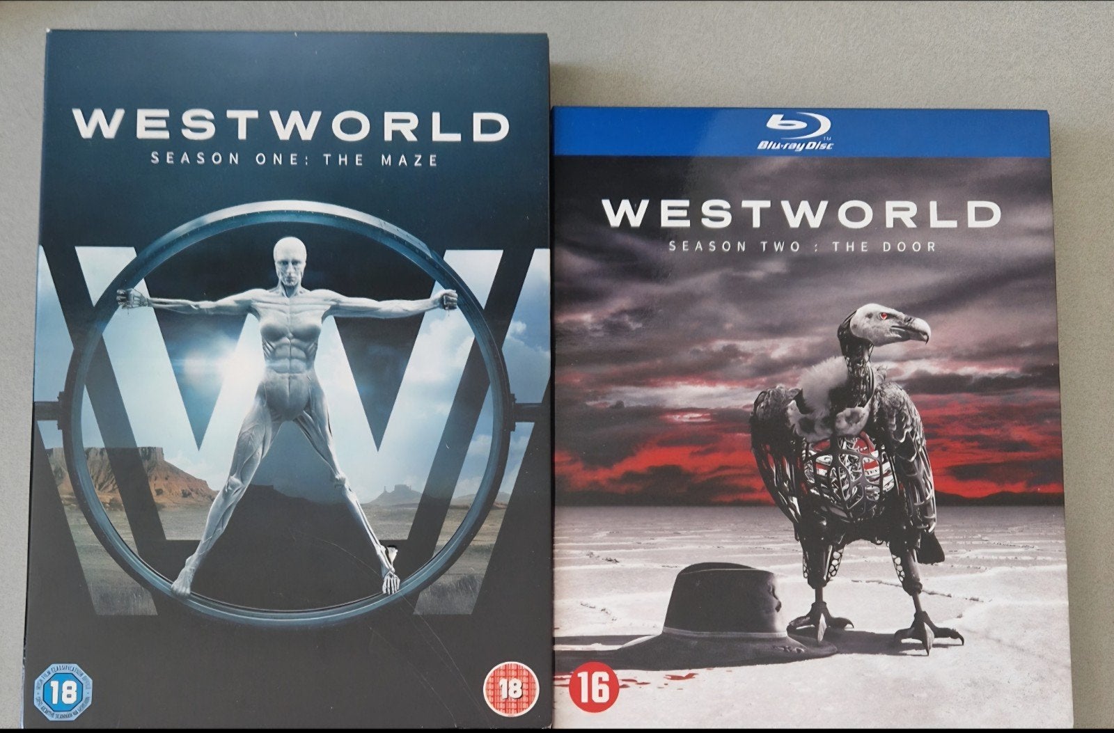 Westworld Seizoen 1 & 2 Blu-ray - The Maze & The Door, Cd's en Dvd's, Engels, Vanaf 16 jaar, Ophalen of Verzenden, Zo goed als nieuw