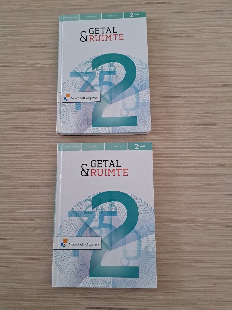Getal en Ruimte, VWO 2, 12 ed., leerboek 1 en 2, Boeken, Schoolboeken, Ophalen, Gelezen, VWO, Overige vakken
