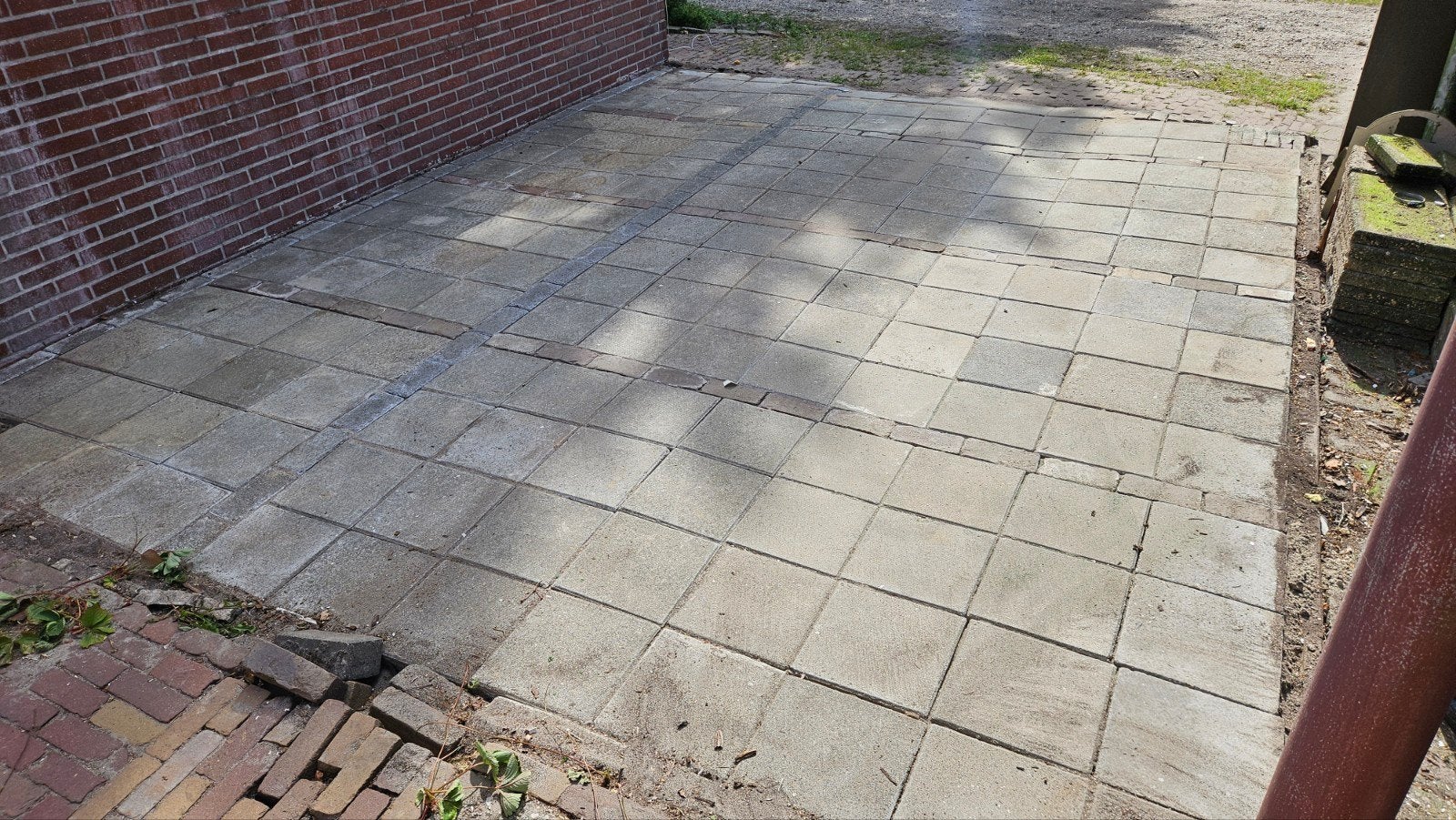 Gratis Tegels 30x30, Tuin en Terras, Tegels en Klinkers, Ophalen, Gebruikt, 10 m² of meer, Beton