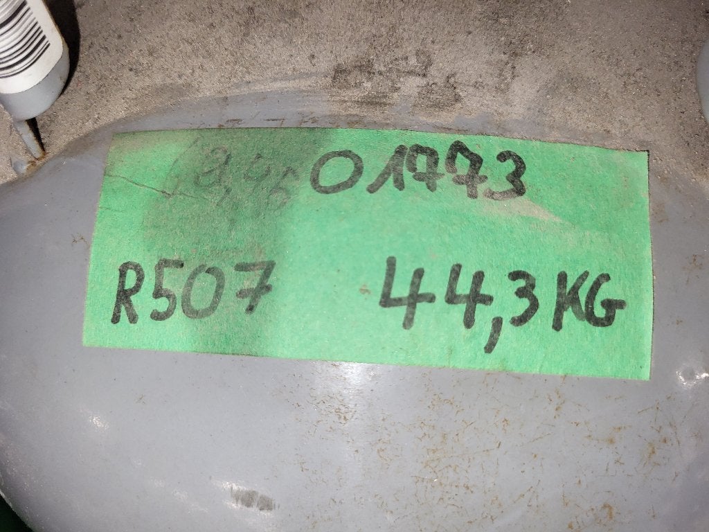 Koelmiddel R507 + cylinder, Ophalen, Zo goed als nieuw, 100 m³ of groter, Wandairco