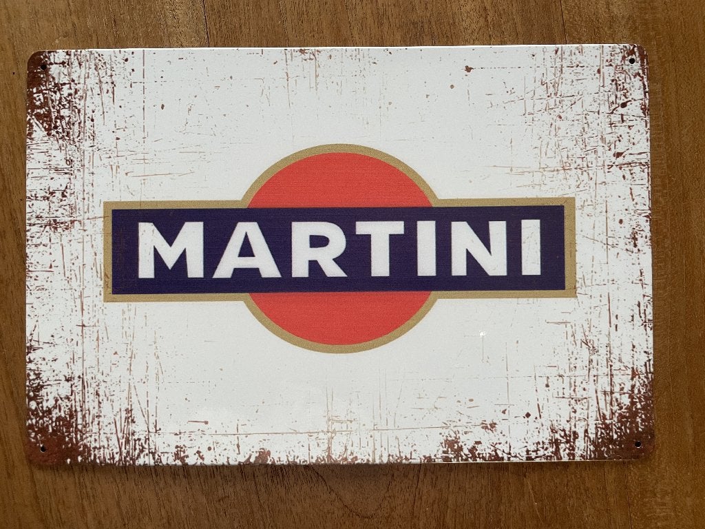 Martini reclamebord / wandbord (Old Look), Verzamelen, Www.pand50.nl, Reclamebord, Nieuw, Ophalen of Verzenden