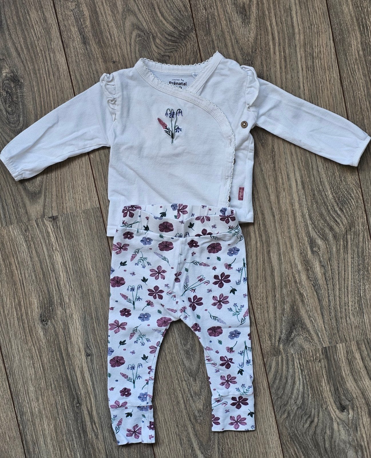 Prénatal setje maat 62, Kinderen en Baby's, Babykleding | Maat 62, Ophalen of Verzenden, Zo goed als nieuw, Prenatal, Meisje