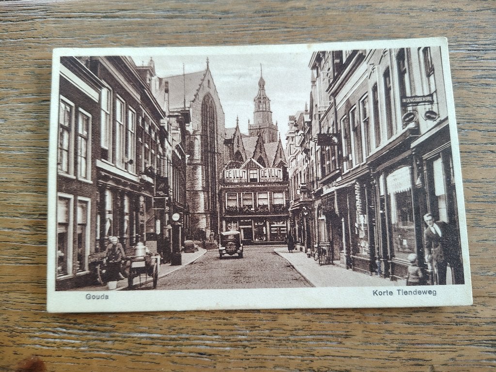 Gouda korte tiendeweg centrum, Ophalen of Verzenden, 1960 tot 1980, Zuid-Holland