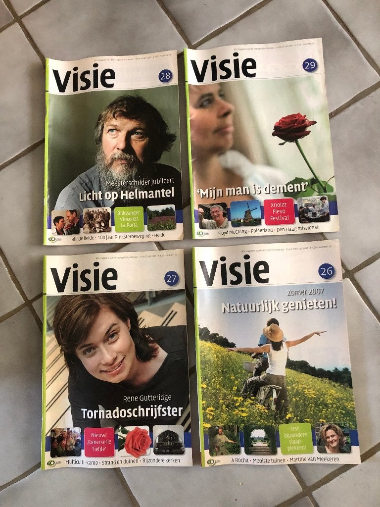 4 x Visie - EO magazine - juli 2007 zie omschrijving, Ophalen of Verzenden, Zo goed als nieuw, Overige typen