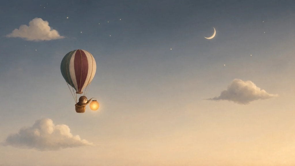 Sterren behang babykamer – ballon en maan op maat, Overige patronen, 75 m² of meer, Modern, Ophalen of Verzenden