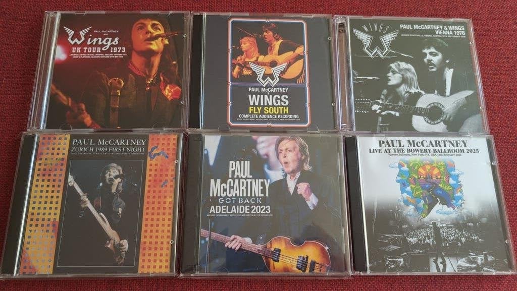 McCartney 6 x 2 cd live 73, 75, 76, 88, 23 25 (Beatles), Cd's en Dvd's, Ophalen of Verzenden, Zo goed als nieuw