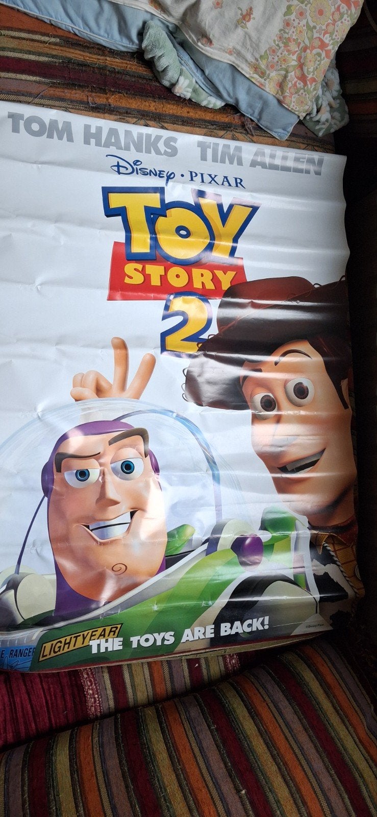 Toy Story 2 (1999) poster 100 x 70, Rechthoekig Staand, Deurposter of groter, Ophalen of Verzenden, Zo goed als nieuw