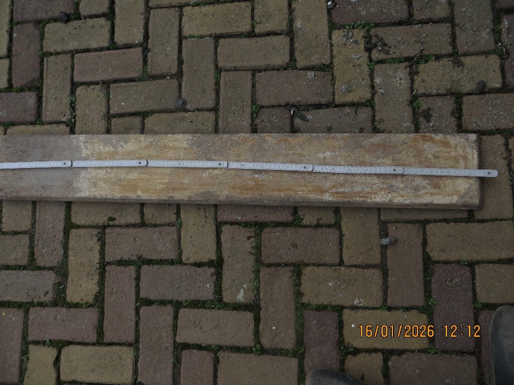 Massief eiken plank, Doe-het-zelf en Verbouw, Ophalen, Gebruikt, Minder dan 25 mm, Eiken