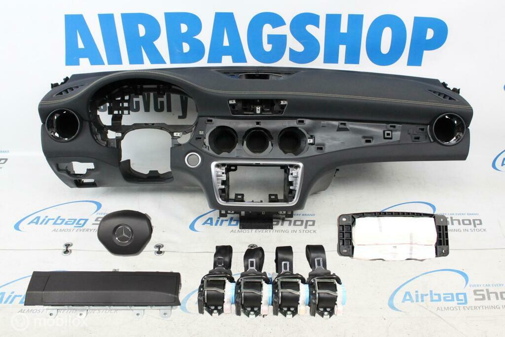Airbag set Dashboard geel stiksels Mercedes CLA Klasse C117, Auto-onderdelen, Dashboard en Schakelaars, Gebruikt, Ophalen of Verzenden