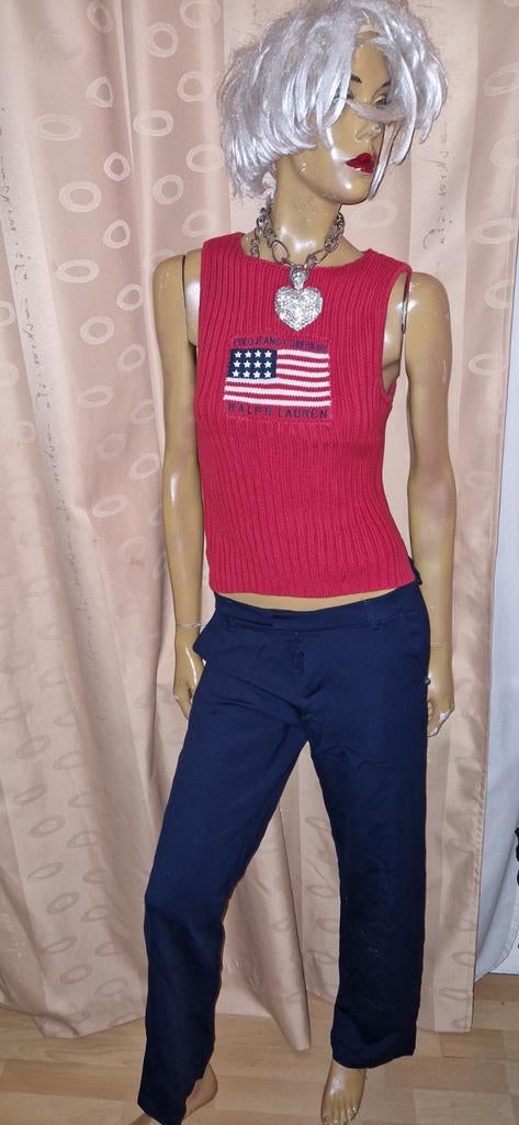 Rode Ralph Lauren top met Amerikaanse vlag maat L, Maat 42/44 (L), Ophalen of Verzenden, Zo goed als nieuw, Ralph Lauren