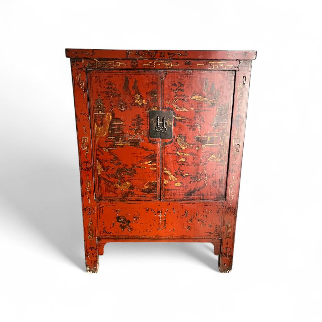 Antieke Chinese Bruidskast, Ophalen, Gebruikt, 1 of 2 laden, 100 tot 150 cm