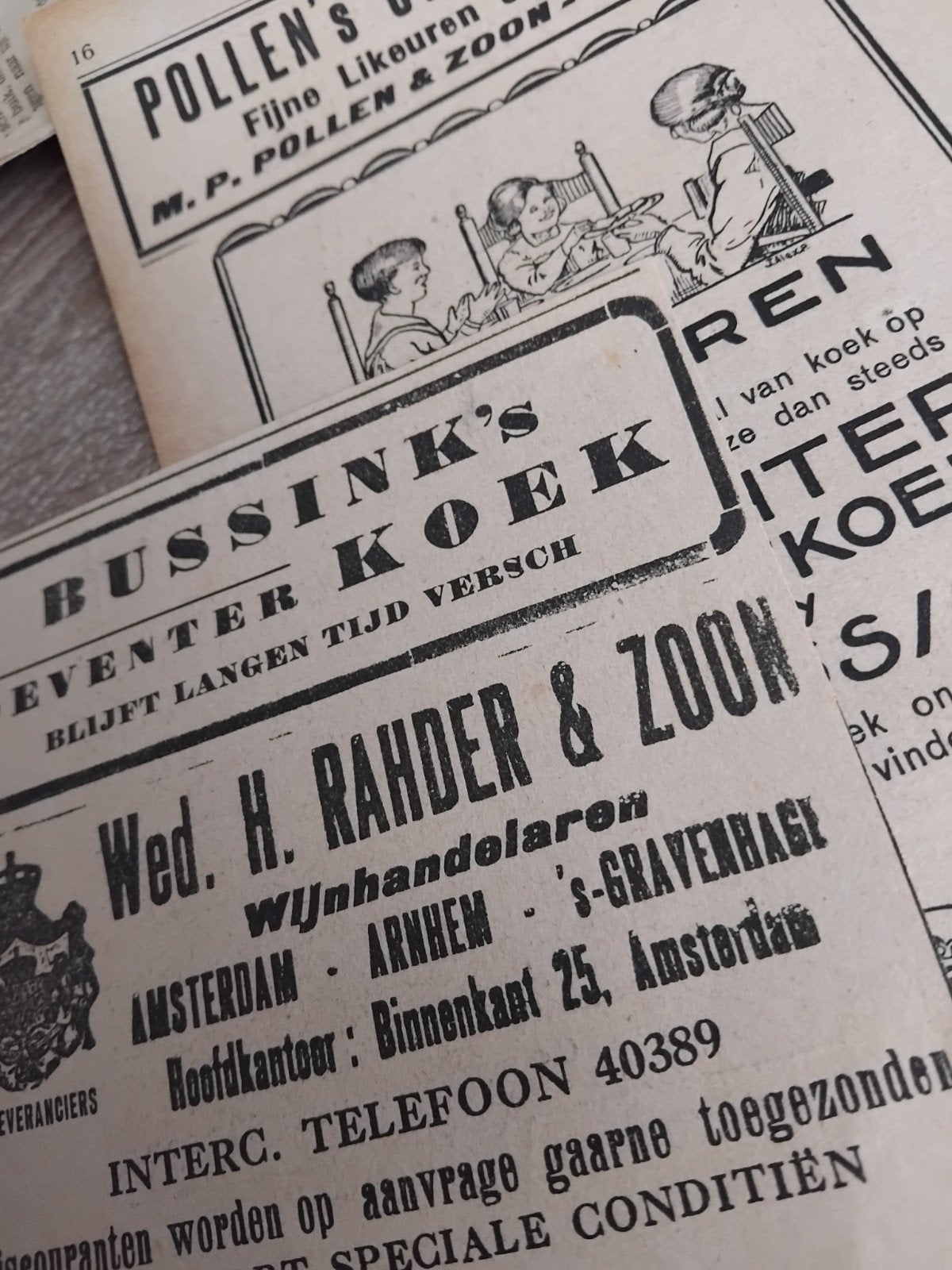 Bussink,s koekreclames, Ophalen of Verzenden, 1980 tot heden, Tijdschrift