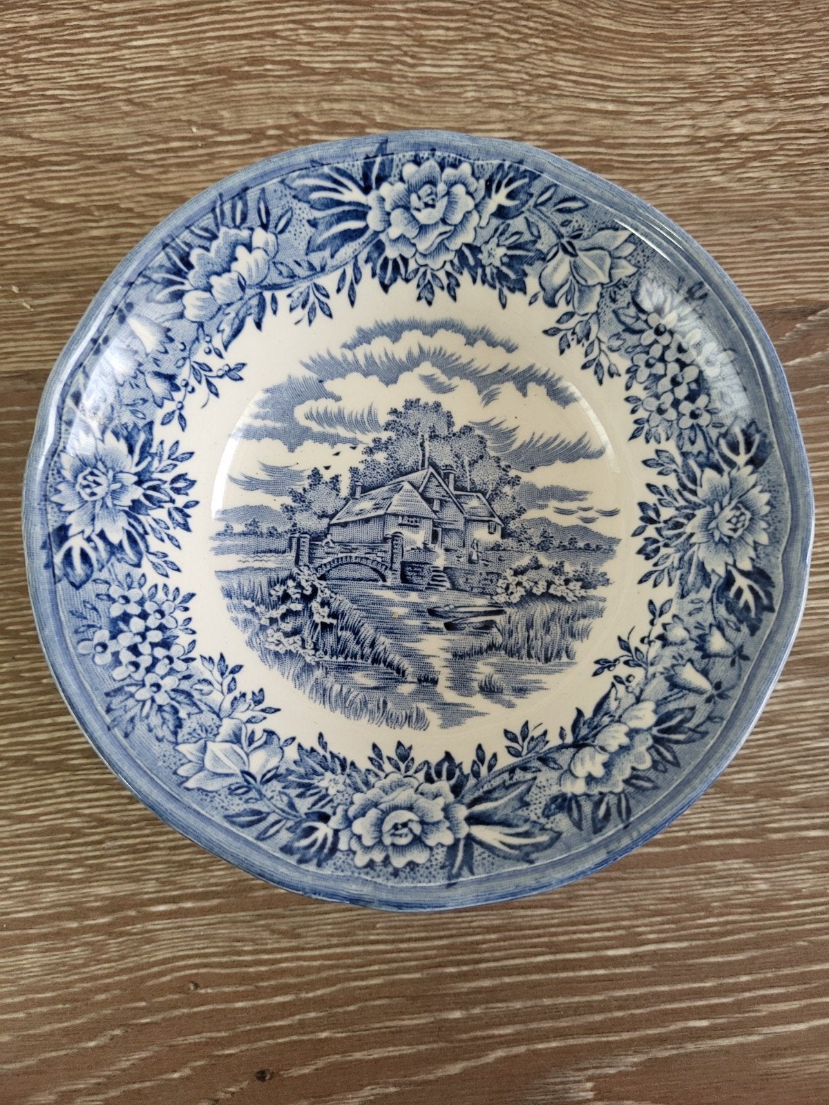 Vintage Salem China Co. 'English Village' Kom, Antiek en Kunst, Ophalen of Verzenden