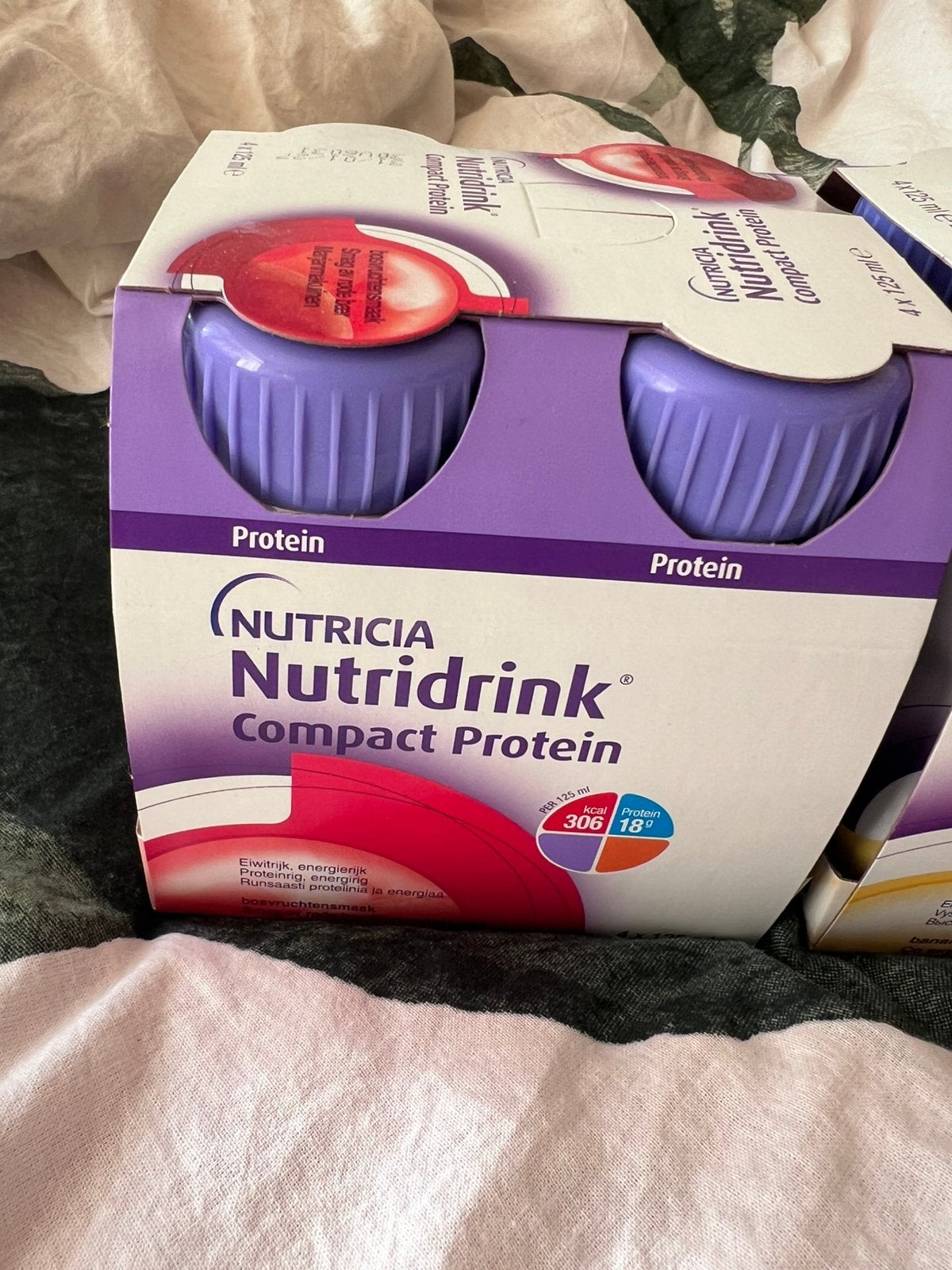 12x Nutridrink Compact Protein – banaan & bosvruchten, Diversen, Ophalen of Verzenden
