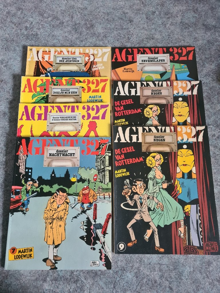 6 albums Agent 327, Boeken, Gelezen, Ophalen of Verzenden, Martin Lodewijk, Meerdere stripboeken