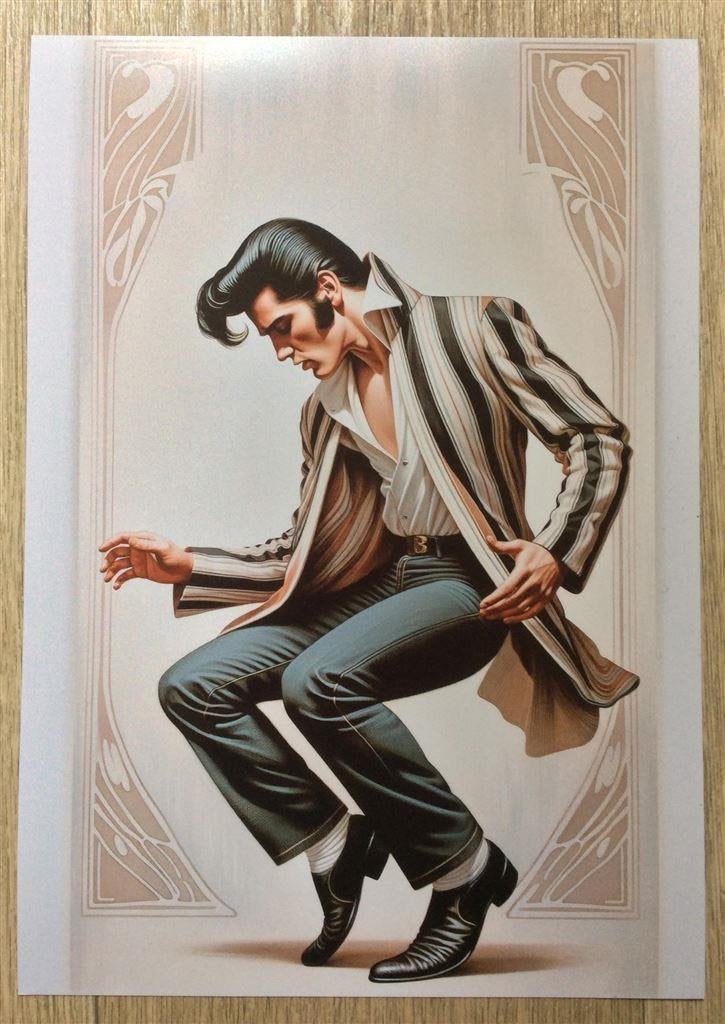 Unieke Elvis Presley Muziek Poster Affiche