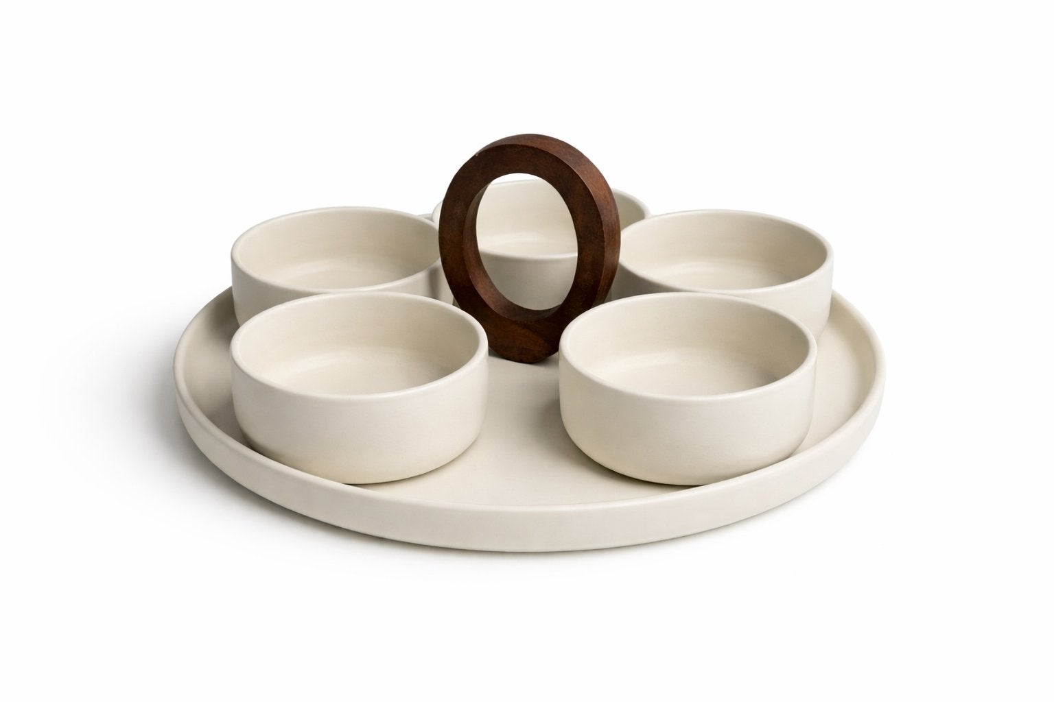 Terra Porseleinen Serveerset – 6-delig, Nieuw, Ophalen of Verzenden, Effen, Porselein