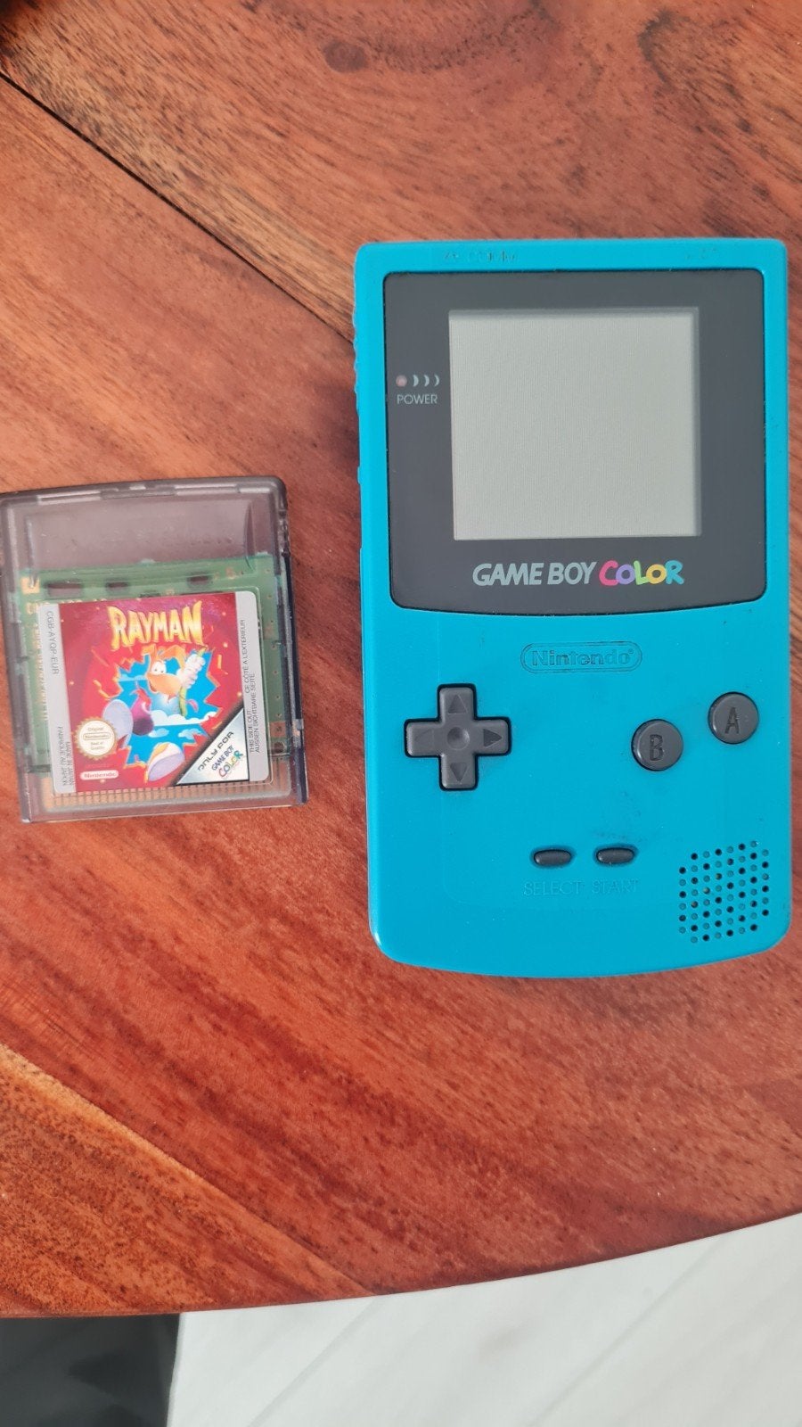 Game Boy Color (Turquoise) + Rayman Game, Ophalen