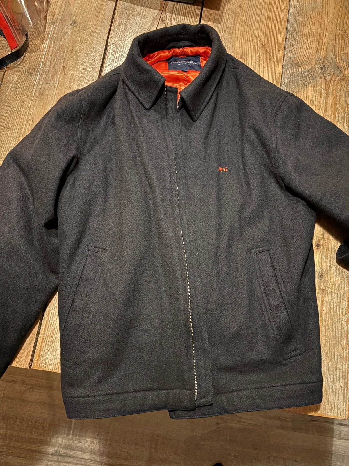 McGregor vilt jas maat 52 (maat L), Kleding | Heren, Ophalen of Verzenden, Gedragen, Maat 52/54 (L), Zwart
