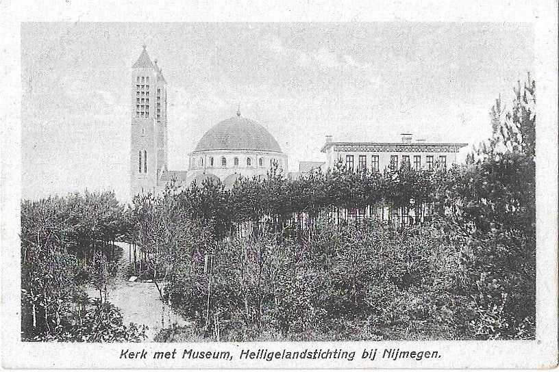 AK Heiligelandstichting bij Nijmegen - Kerk met Museum, Verzenden, 1920 tot 1940, Ongelopen, Gelderland