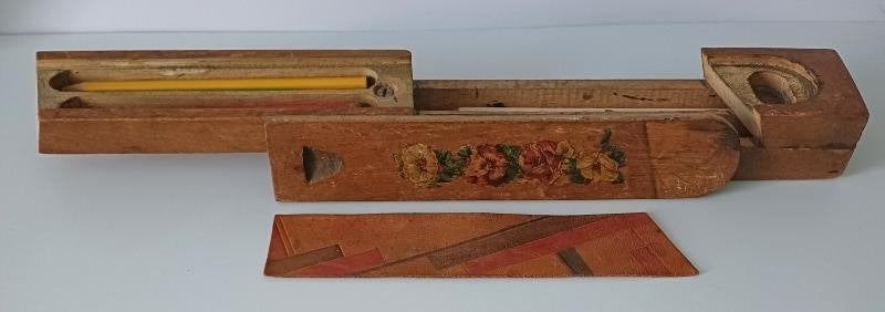 Amsterdamse school pen/potlood doos, Antiek en Kunst, Antiek | Kantoor en Zakelijk, Ophalen of Verzenden