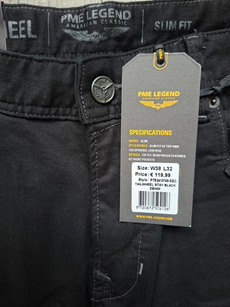 PME LEGEND Tailwheel jeans W38 L32 zwart, W36 - W38 (confectie 52/54), Zwart, Nieuw, Ophalen of Verzenden
