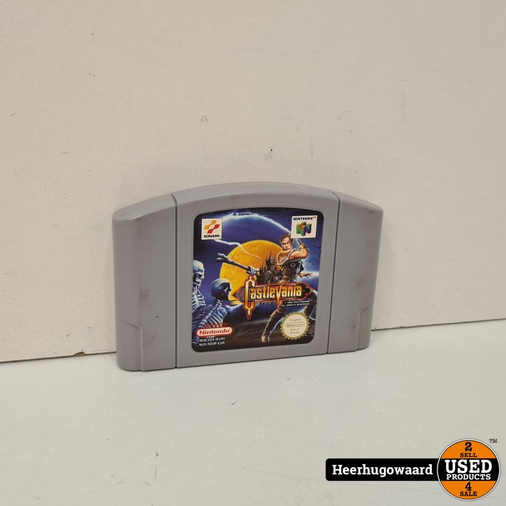 N64 Game: Castlevania (EUR), Nintendo, Gebruikt, Support@nintendo.com, 11-1 Hokotate-cho, Kamitoba, Minami-ku
Kyoto 601-8501
Japan