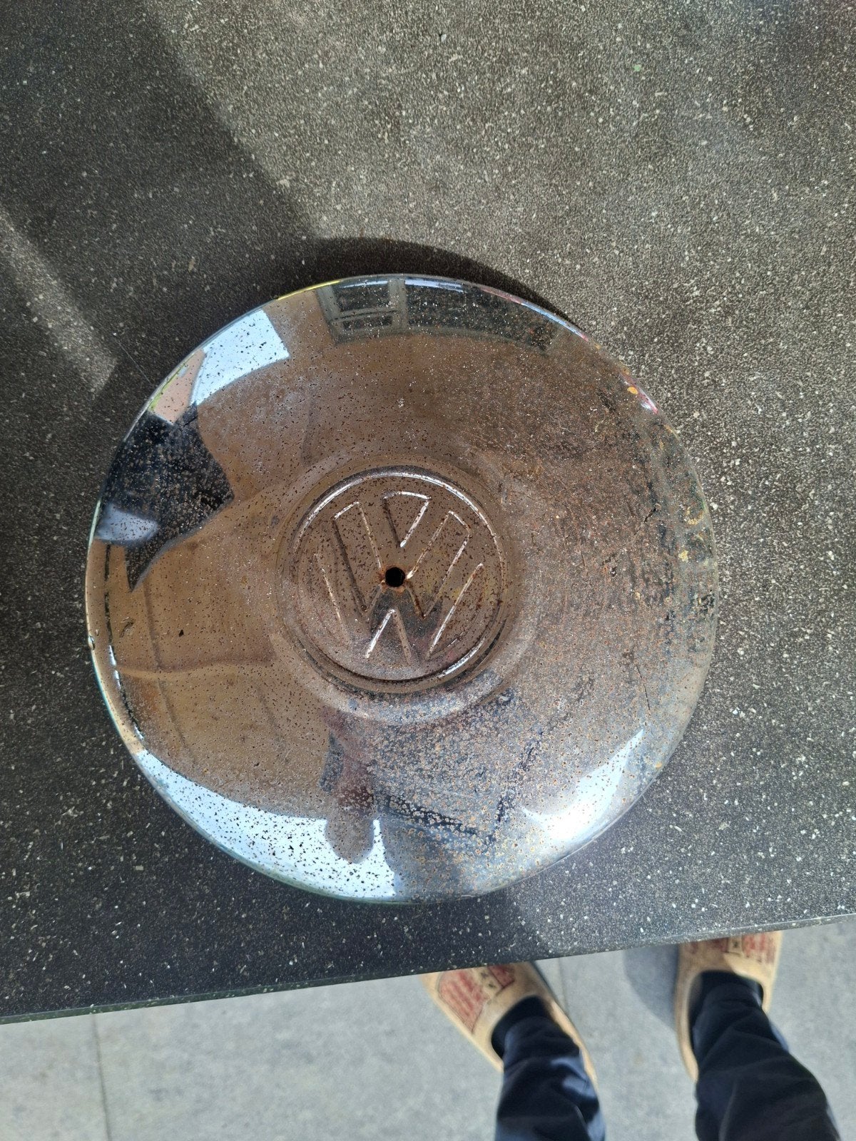 Oude Volkswagen wieldop - Vintage VW, Auto diversen, Ophalen of Verzenden, Gebruikt