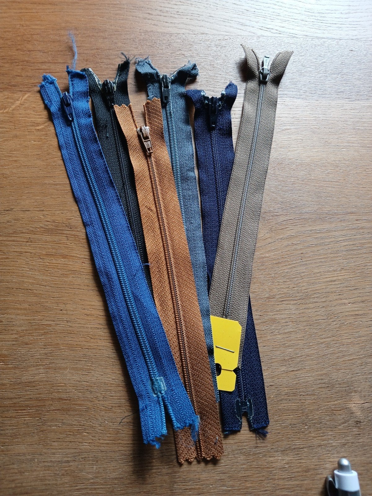 6 ritsen van 18 tot 20cm., Ophalen of Verzenden, Nieuw, Rits of Sluiting