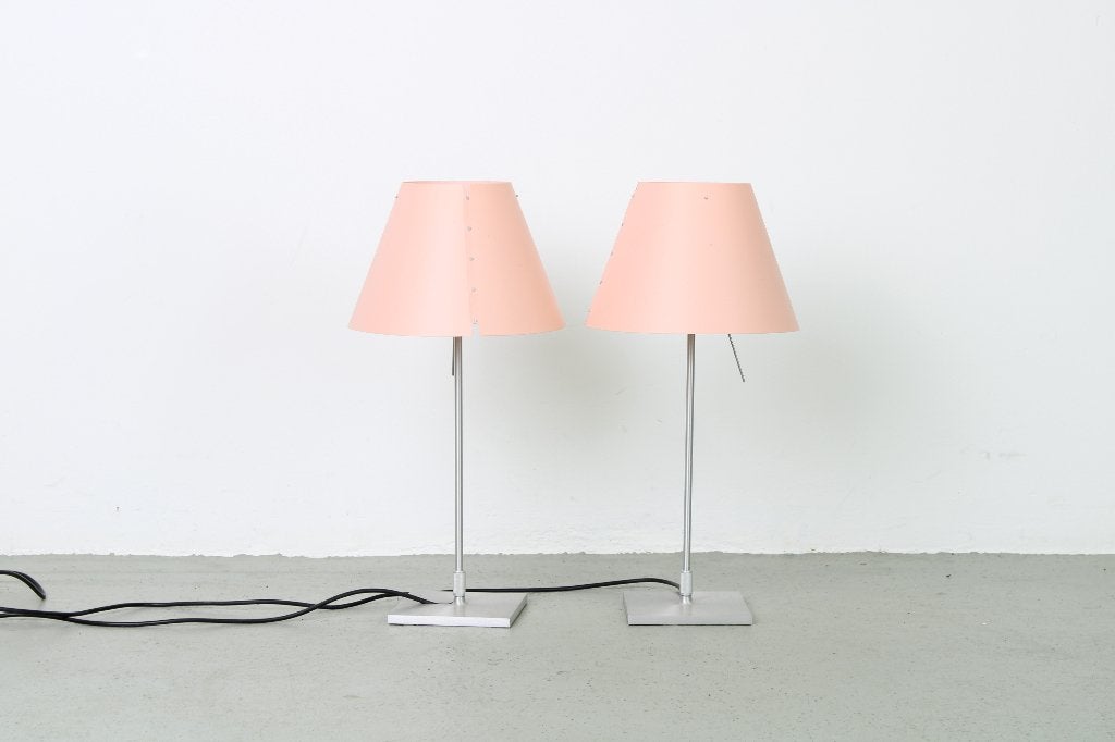 Luceplan Costanza Tafellamp, roze, Ophalen, E14 (klein), Sfeerlamp, 51 cm