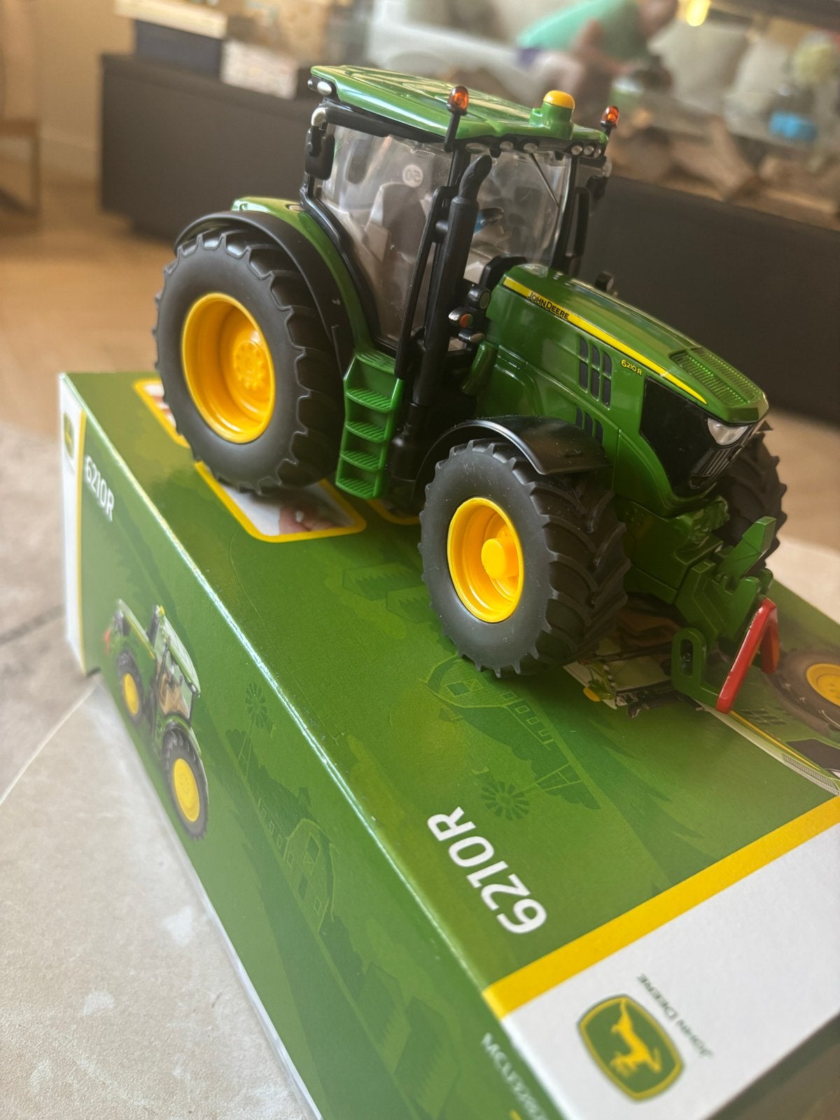 John Deere 6210R schaalmodel tractor, Overige merken, 1:32 tot 1:50, Overige typen, Ophalen of Verzenden