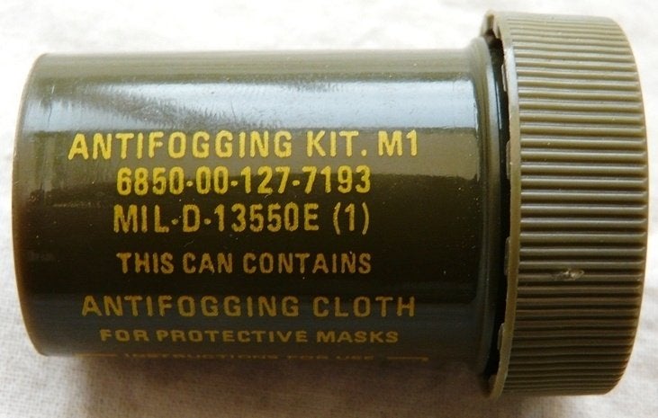 Kit Antifogging Gasmask / Gasmasker, M1, US Army, 1989.(1), Ophalen of Verzenden, Landmacht, Amerika, Overige typen