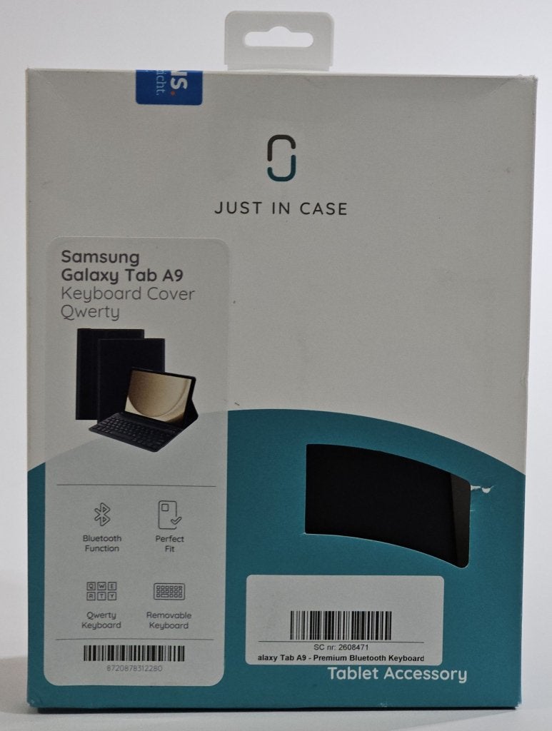 Just in Case Samsung Galaxy Tab A9 - Keyboard Cover | Retour, Lievelderweg 65, 7131 MB Lichtenvoorde, Nederland, Tab A9, Info@mobilestock.nl