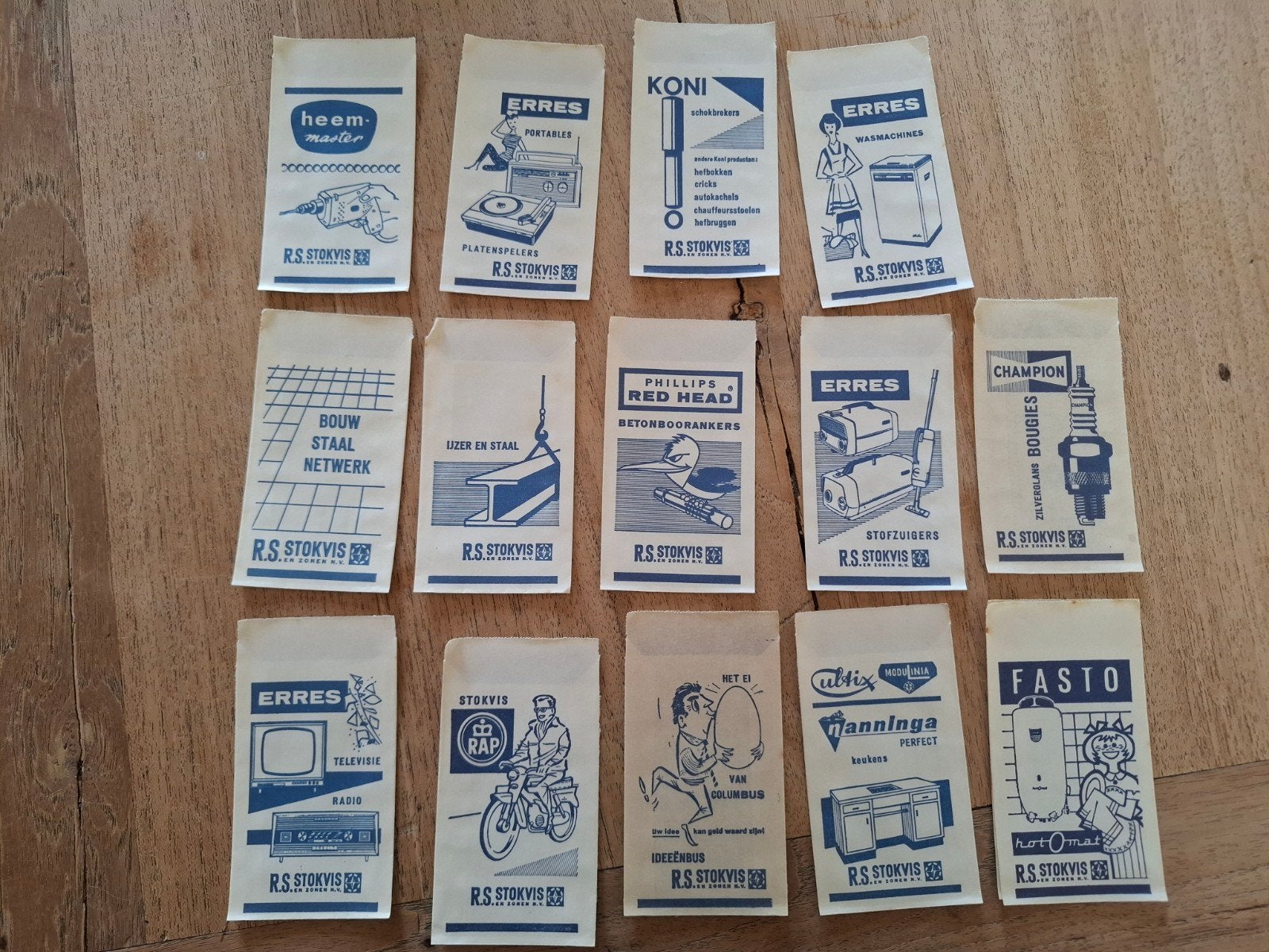 RS Stokvis uit Rotterdam suikerzakje, Verzamelen, Ophalen of Verzenden