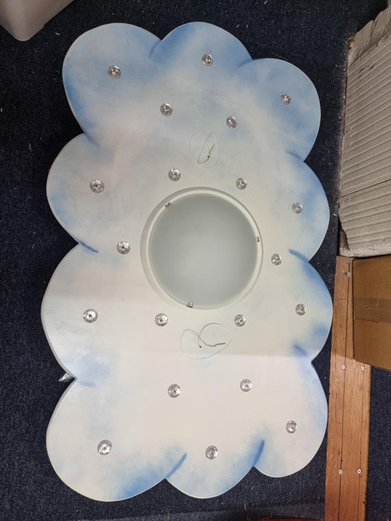 Baby plafondlamp, wolk lamp, wolk, Ophalen, Lamp