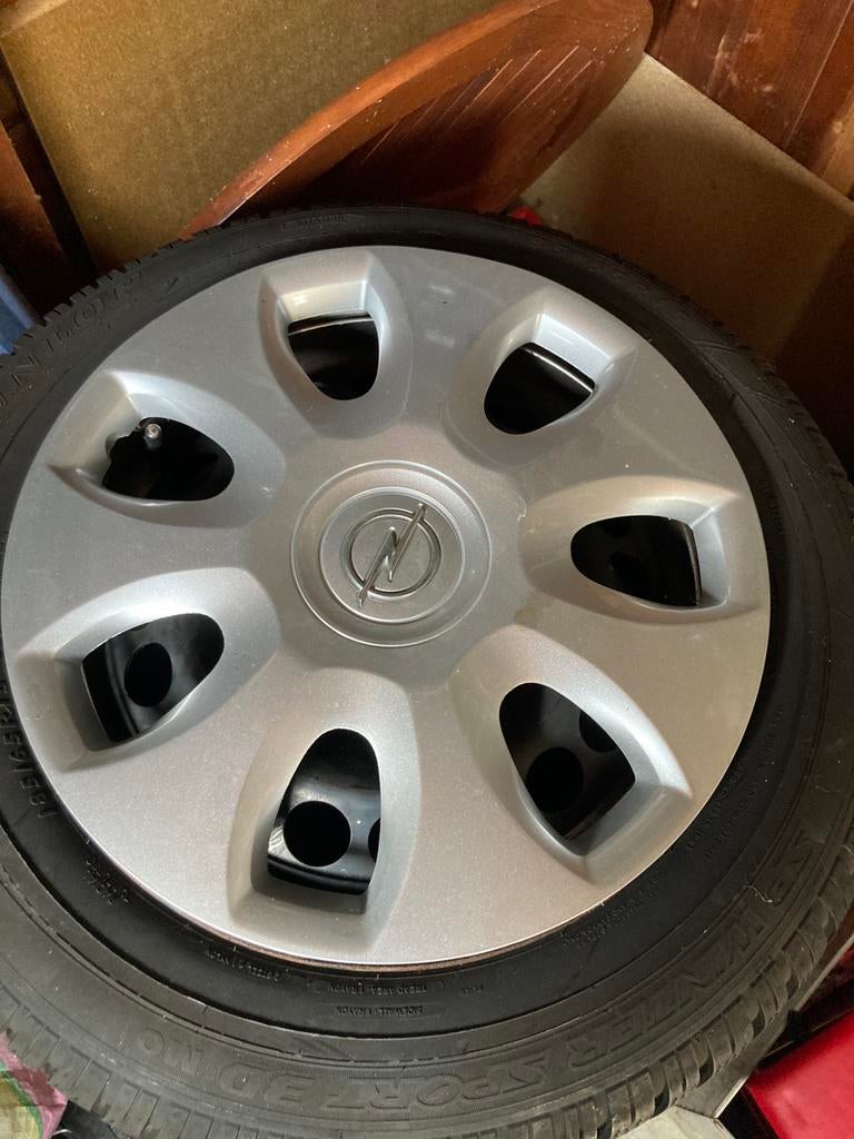 4x Stalen velg opel corsa 2012 model, Auto diversen, Ophalen, Gebruikt