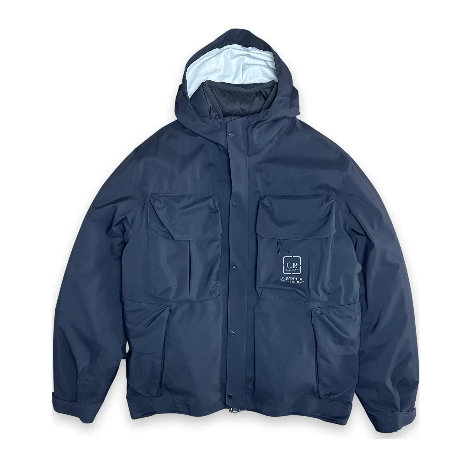 C.P. Company GORE-TEX Infinium Dubbele Jas met donsvoering, Kleding | Heren, Ophalen of Verzenden, Nieuw, Maat 48/50 (M), Blauw