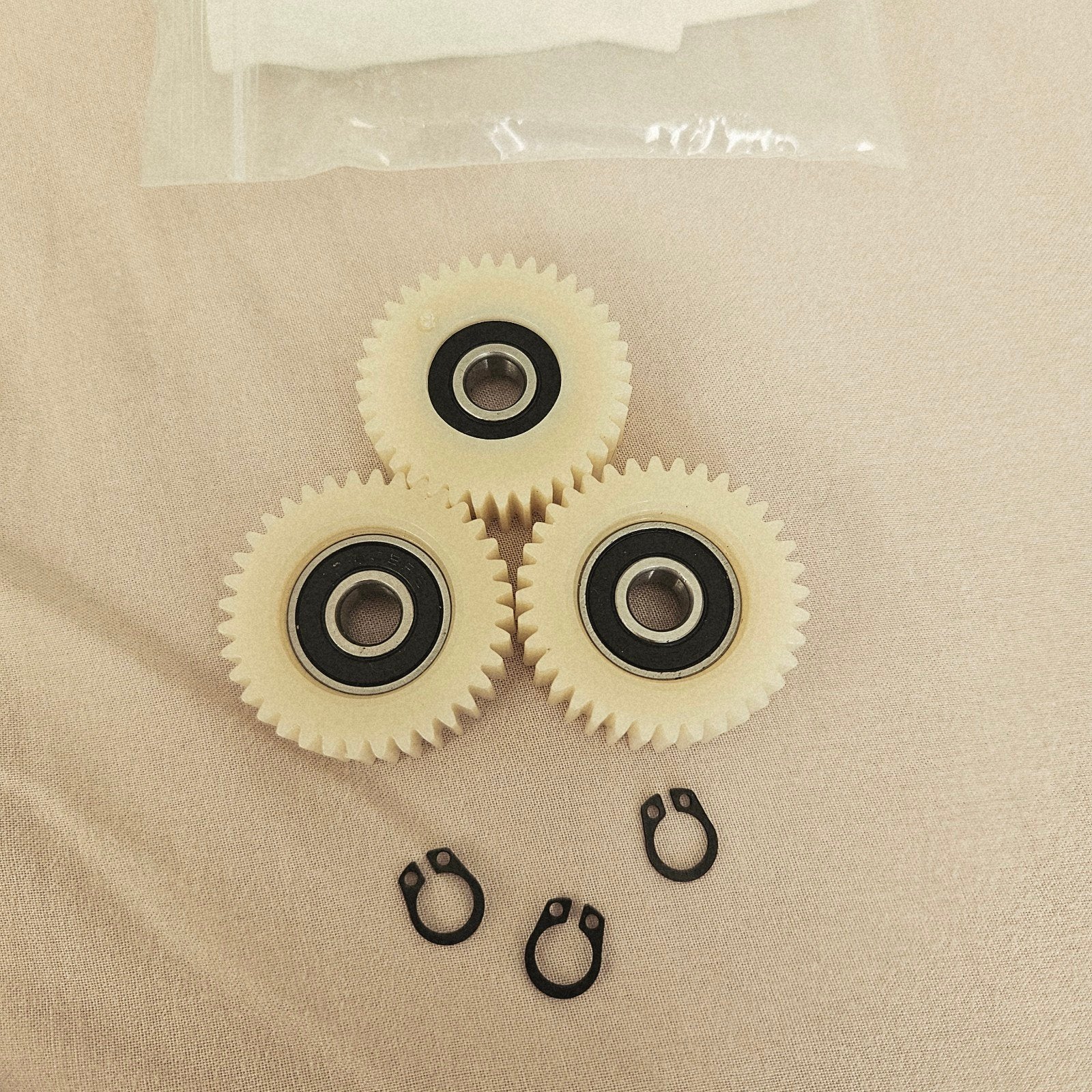 Set van 3 tandwielen met lagers en borgringen, Fietsen en Brommers, Ophalen of Verzenden, Nieuw