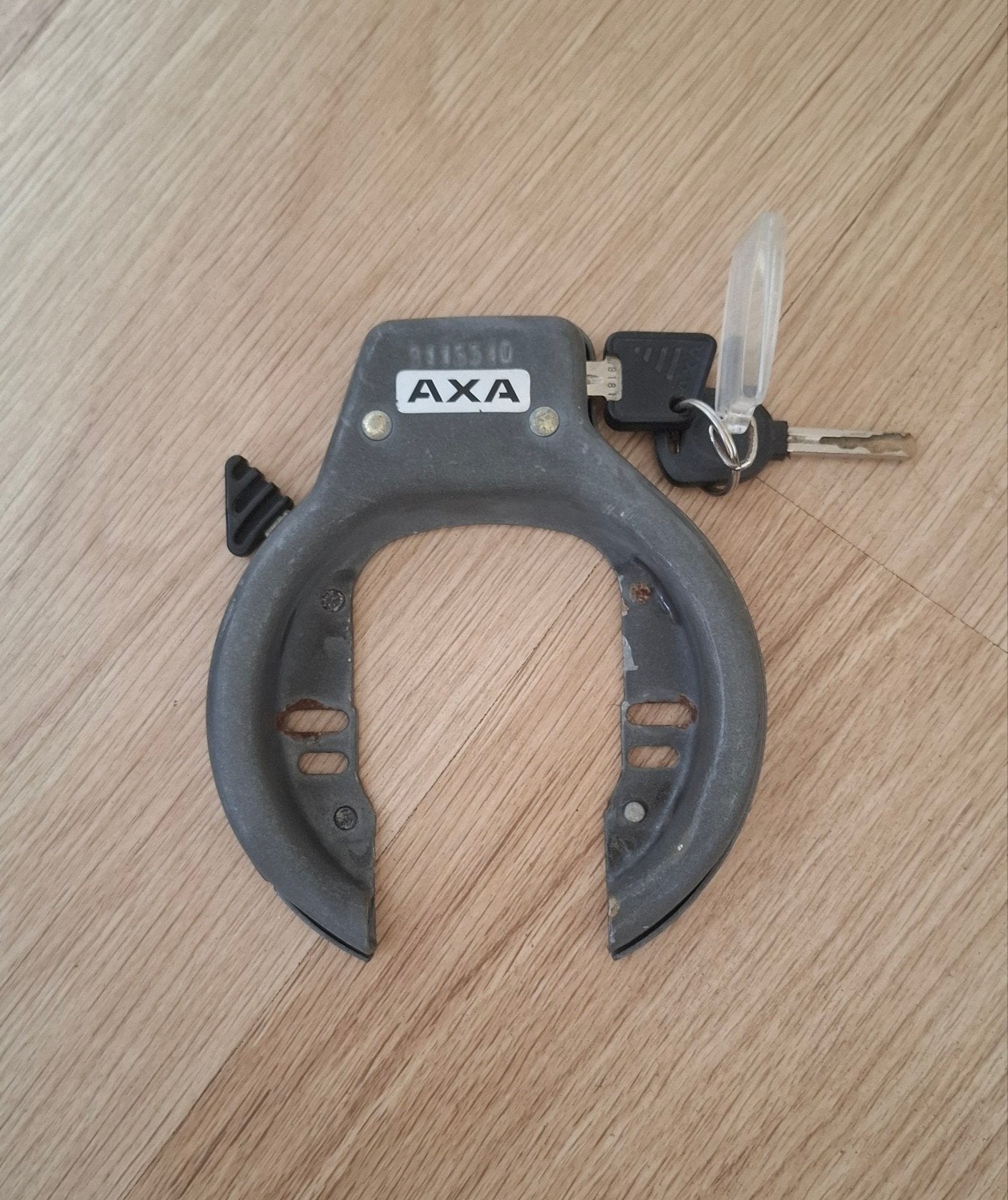 AXA Solid Ringslot (Fietsslot) incl. 2 Sleutels - Zgan!, Ophalen of Verzenden, Gebruikt, Ringslot