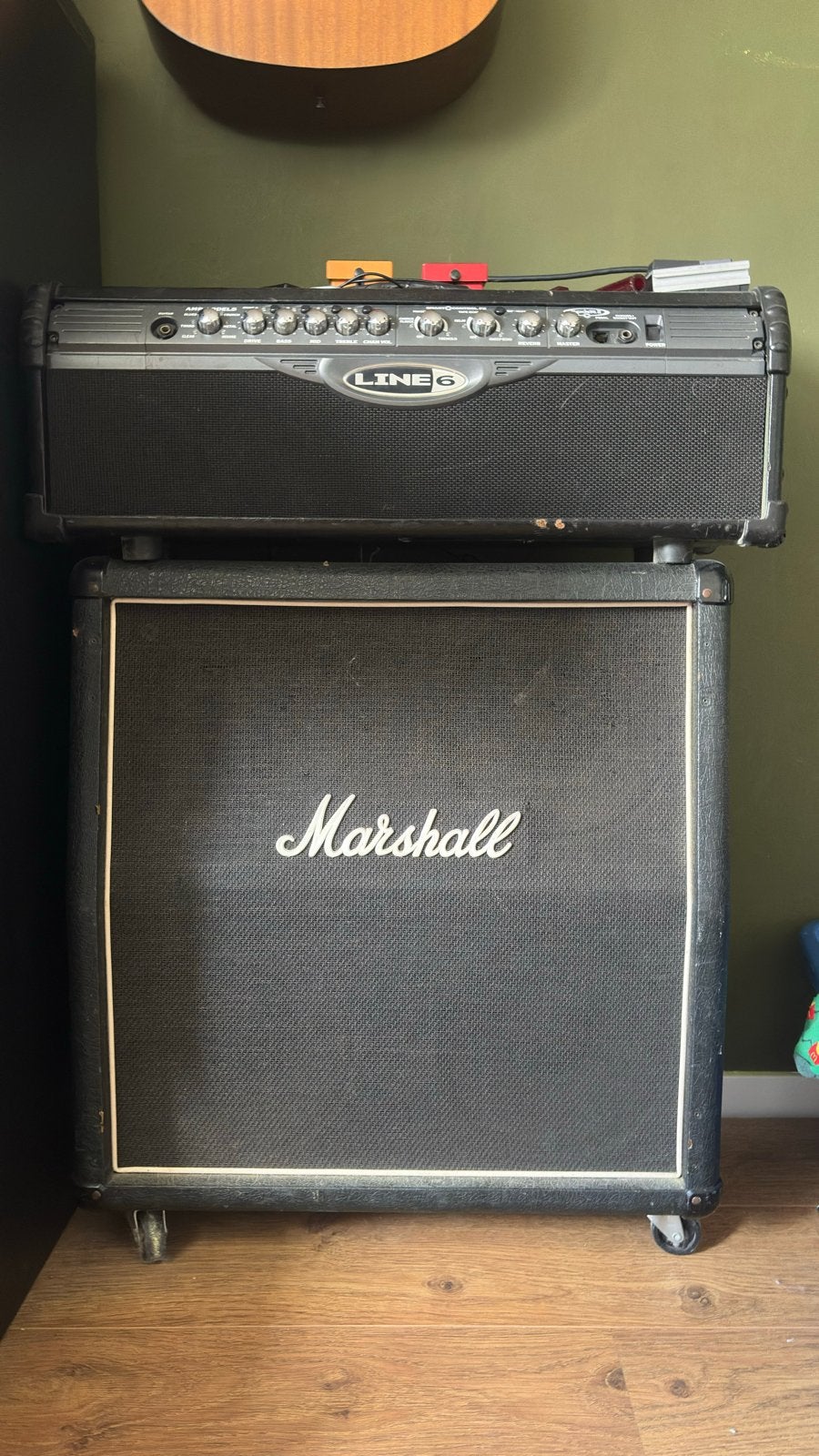 Line 6 Spider II (150W) Top + Marshall 1965A Cabinet, Muziek en Instrumenten, Ophalen, Gebruikt, Gitaar, 100 watt of meer