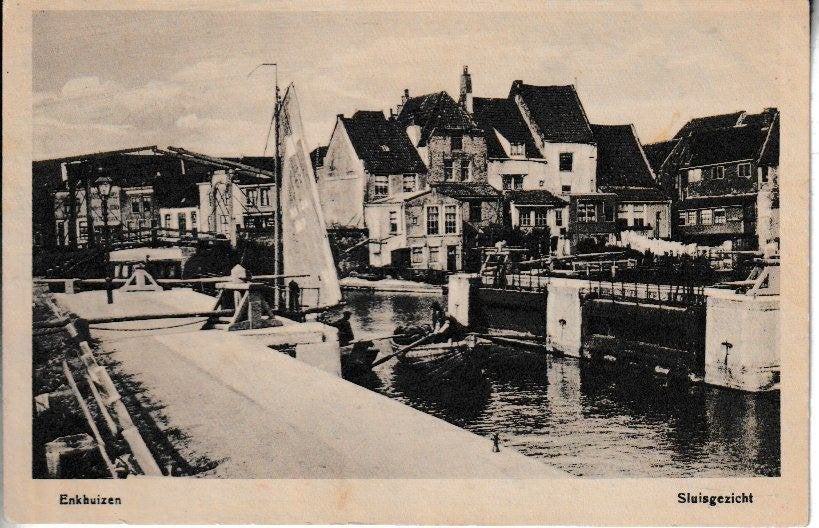 ENKHUIZEN - SLUISGEZICHT, Ophalen of Verzenden, Voor 1920, Gelopen, Noord-Holland