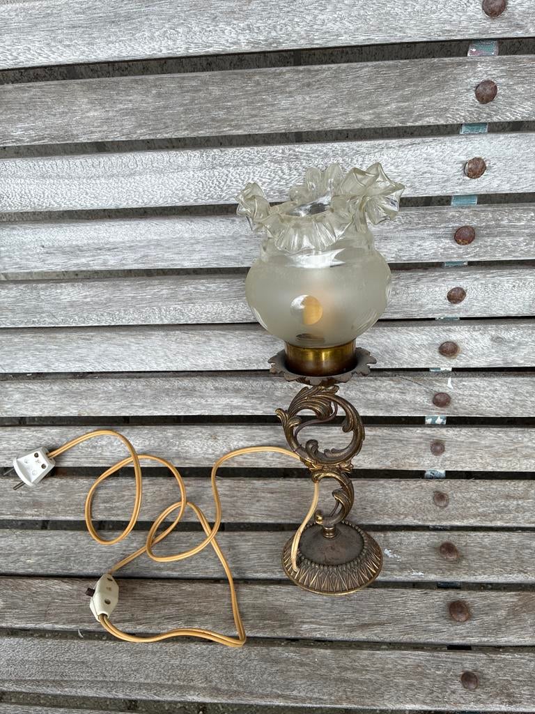Vintage Retro Tafellampje - Werkt Perfect, Ophalen of Verzenden